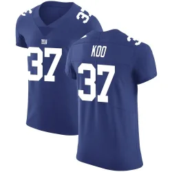 Men's Younghoe Koo New York Giants No.37 Elite Team Color Vapor Untouchable Jersey - Royal