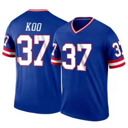 Men's Younghoe Koo New York Giants No.37 Legend Classic Jersey - Royal