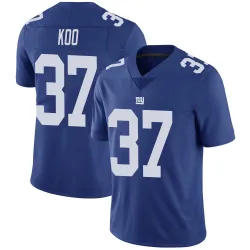 Men's Younghoe Koo New York Giants No.37 Limited Team Color Vapor Untouchable Jersey - Royal