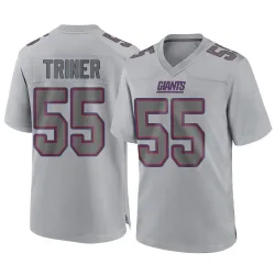 Men's Zach Triner New York Giants No.55 Game Atmosphere Fashion Jersey - Gray