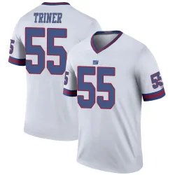 Men's Zach Triner New York Giants No.55 Legend Color Rush Jersey - White