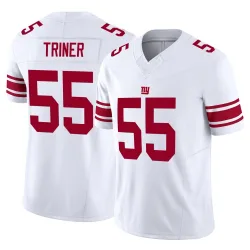 Men's Zach Triner New York Giants No.55 Limited Vapor F.U.S.E. Jersey - White