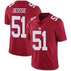 Men's Zak DeOssie New York Giants No.51 Limited Alternate Vapor Untouchable Jersey - Red