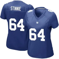 Women's Aaron Stinnie New York Giants No.64 Game Team Color Jersey - Royal