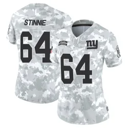 Women's Aaron Stinnie New York Giants No.64 Limited 2024 Salute to Service Jersey - Arctic Camo