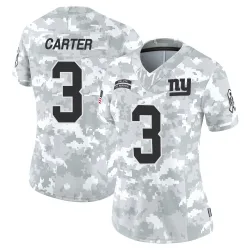 Women's Abdul Carter New York Giants No.3 Limited 2024 Salute to Service Jersey - Arctic Camo