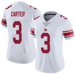 Women's Abdul Carter New York Giants No.3 Limited Vapor Untouchable Jersey - White