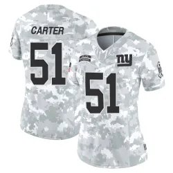 Women's Abdul Carter New York Giants No.51 Limited 2024 Salute to Service Jersey - Arctic Camo
