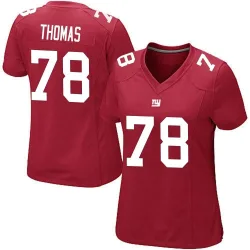 Women's Andrew Thomas New York Giants No.78 Game Alternate Jersey - Red