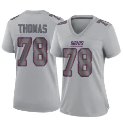 Women's Andrew Thomas New York Giants No.78 Game Atmosphere Fashion Jersey - Gray