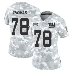 Women's Andrew Thomas New York Giants No.78 Limited 2024 Salute to Service Jersey - Arctic Camo