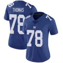 Women's Andrew Thomas New York Giants No.78 Limited Team Color Vapor Untouchable Jersey - Royal