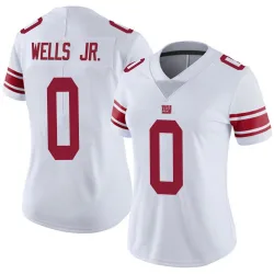 Women's Antwane Wells Jr. New York Giants No.0 Limited Vapor Untouchable Jersey - White