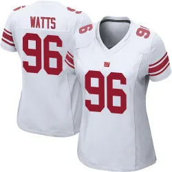 Women's Armon Watts New York Giants No.96 Game Jersey - White