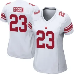 Women's Art Green New York Giants No.23 Game Jersey - White