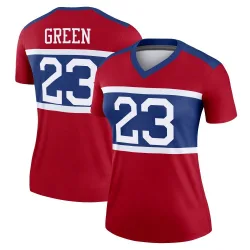 Women's Art Green New York Giants No.23 Legend Century Alternate Jersey - Red