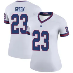 Women's Art Green New York Giants No.23 Legend Color Rush Jersey - White