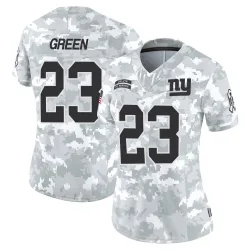 Women's Art Green New York Giants No.23 Limited 2024 Salute to Service Jersey - Arctic Camo