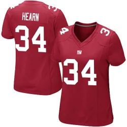 Women's Azizi Hearn New York Giants No.34 Game Alternate Jersey - Red