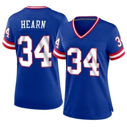 Women's Azizi Hearn New York Giants No.34 Game Classic Jersey - Royal