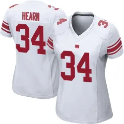 Women's Azizi Hearn New York Giants No.34 Game Jersey - White