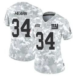 Women's Azizi Hearn New York Giants No.34 Limited 2024 Salute to Service Jersey - Arctic Camo