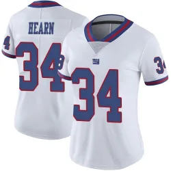 Women's Azizi Hearn New York Giants No.34 Limited Color Rush Jersey - White