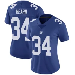 Women's Azizi Hearn New York Giants No.34 Limited Team Color Vapor Untouchable Jersey - Royal