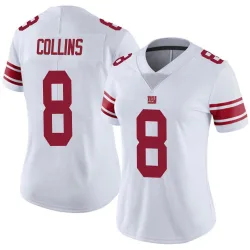 Women's Beaux Collins New York Giants No.8 Limited Vapor Untouchable Jersey - White