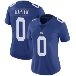 Women's Ben Barten New York Giants No.0 Limited Team Color Vapor Untouchable Jersey - Royal