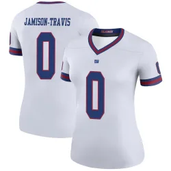 Women's Bobby Jamison-Travis New York Giants No.0 Legend Color Rush Jersey - White
