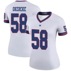 Women's Bobby Okereke New York Giants No.58 Legend Color Rush Jersey - White