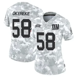 Women's Bobby Okereke New York Giants No.58 Limited 2024 Salute to Service Jersey - Arctic Camo