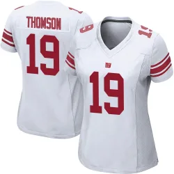 Women's Bobby Thomson New York Giants No.19 Game Jersey - White