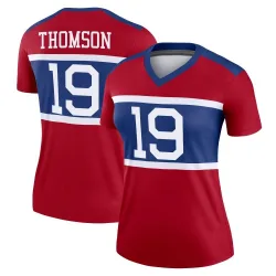 Women's Bobby Thomson New York Giants No.19 Legend Century Alternate Jersey - Red