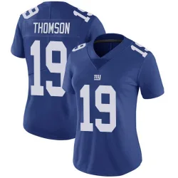 Women's Bobby Thomson New York Giants No.19 Limited Team Color Vapor Untouchable Jersey - Royal