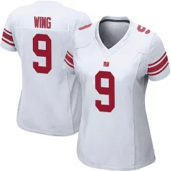 Women's Brad Wing New York Giants No.9 Game Jersey - White