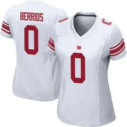 Women's Braxton Berrios New York Giants No.0 Game Jersey - White
