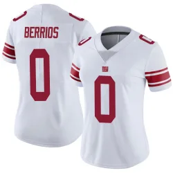 Women's Braxton Berrios New York Giants No.0 Limited Vapor Untouchable Jersey - White