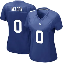 Women's Braylen Nelson New York Giants No.0 Game Team Color Jersey - Royal