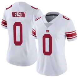 Women's Braylen Nelson New York Giants No.0 Limited Vapor Untouchable Jersey - White