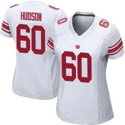 Women's Bryan Hudson New York Giants No.60 Game Jersey - White