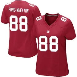 Women's Bryce Ford-Wheaton New York Giants No.88 Game Alternate Jersey - Red