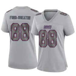 Women's Bryce Ford-Wheaton New York Giants No.88 Game Atmosphere Fashion Jersey - Gray