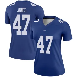 Women's Cam Jones New York Giants No.47 Legend Jersey - Royal