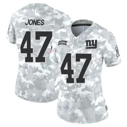 Women's Cam Jones New York Giants No.47 Limited 2024 Salute to Service Jersey - Arctic Camo