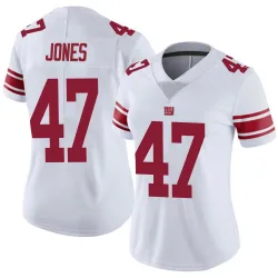 Women's Cam Jones New York Giants No.47 Limited Vapor Untouchable Jersey - White