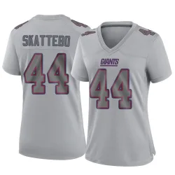 Women's Cam Skattebo New York Giants No.44 Game Atmosphere Fashion Jersey - Gray