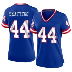 Women's Cam Skattebo New York Giants No.44 Game Classic Jersey - Royal