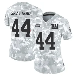 Women's Cam Skattebo New York Giants No.44 Limited 2024 Salute to Service Jersey - Arctic Camo